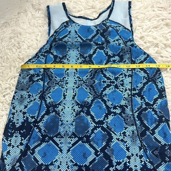 Lululemon Sculpt Tank Mini Ziggy Snake Pipe Dream Blue Sapphire Blue - Picture 3 of 4